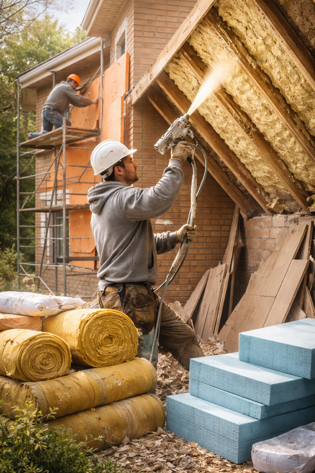 Утепление домов в Саянске под ключ от 4273 руб/м2 | Профессионально — ТепломастерСск