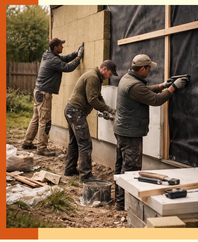 Утепление дачного дома под ключ в Саянске