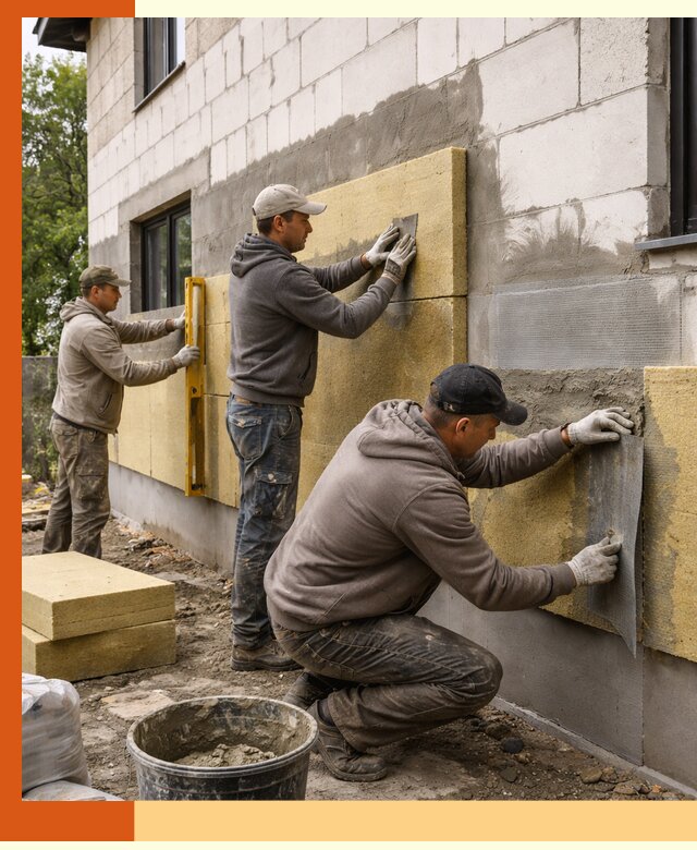Утепление дома из газобетона в Саянске качественно и долговечно