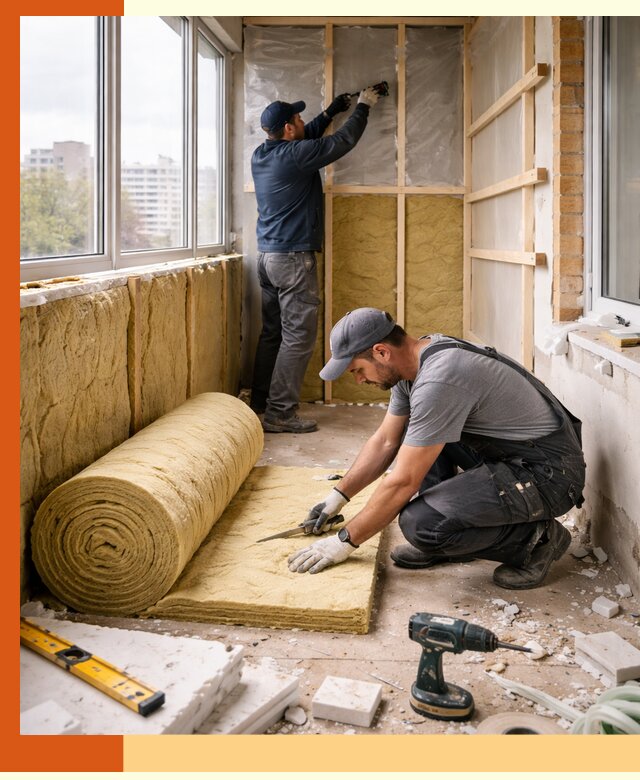 Утепление балкона под ключ в Саянске качественно и быстро