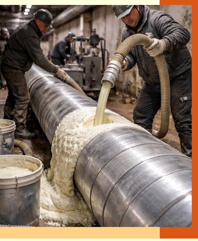 Утепление теплотрассы жидкой теплоизоляцией в Саянске от 4273 руб. | ТепломастерСск